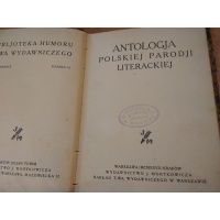 Antologia Polskiej Parodii Literackiej Biblioteka Humoru Tuwim 1927 r.