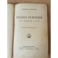 Frania Poranek i jej dalsze losy - Gabriela Zapolska Lwów 1922 r.