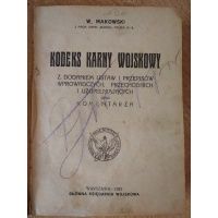 Kodeks Karny Wojskowy - Makowski 1921 r.