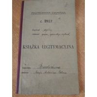 Książka Legitymacyjna Politechnika Lwowska Lwów 1924 r.