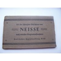 Neisse (Nysa) - albumik z 12 pocztówkami - ok.1920 r.
