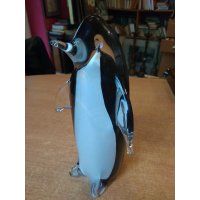 Pingwin szkło szklany duży