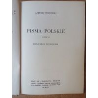 Pisma Polskie - część II reprodukcje fototypiczne - Andrzej Trzecieski