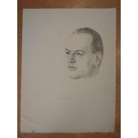 Portret - litografia - Hermann Struck