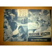 Program filmowy z filmu ''Profesor Wilczur'' lata 30 - te