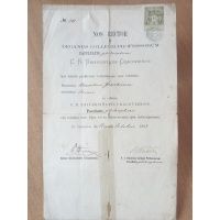 Stary dokument - Uniwersytet Jagielloński / wydział filozofii - 1883 r.