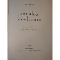 Sztuka Kochania - Owidiusz przekł. Ejsmond / ex libris - Gronowski / 1928 r.