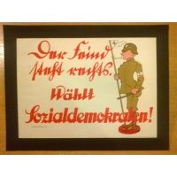 Ulotka plakat propaganda - litografia barwna - Cherlottenburd - ok. 1923 r.