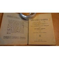 Ustawa Karna o zbrodniach , występkach i przekroczeniach z dnia 27 maja 1852 r. - wyd. Willaume - Lwów 1921 r.
