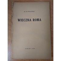 Wieczna Roma - odczyt - Mieczysław Popławski KUL 1933 r.